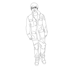 Print and color by hand. Justin Bieber Coloring Pages Books 100 Free And Printable