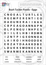 Free Download Bush Tucker Foods Easter Classroom Activities Printable Activities Free Printable Activities