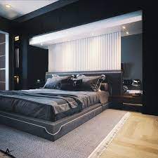 Modern organic rooms emphasize natural materials like wood, make use of browns and whites and often feature plenty of house plants. Vwartclub Dark Modern Bedroom