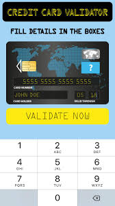 Apr 17, 2018 · the cc credit card validator is an simple to use credit card validation program with cvv which provides both cvc a and expiration dates. Credit Card Validator For Android Apk Download