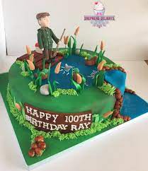 A birthday cake is a cake eaten as part of a birthday celebration. Fishing Man Cake Teenage Adult Birthday Cakes Themed Birthday Cakes For Adults