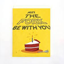 Check spelling or type a new query. Fork Be With You Birthday Card Paper Source