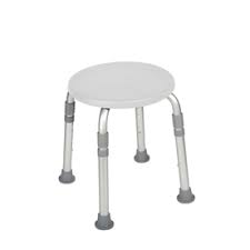 Drive Medical White Plastic Freestanding Shower Chair Rtl12004kd Bath Stool Shower Stool Stool