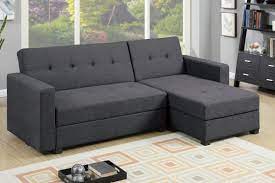 Danos Reversible Sleeper Sectional Small Sectional Sofa Grey Sectional Sofa Sectional Sofa