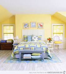 The pretty blue ceiling (fantasy blue by benjamin moore) also brings the sky indoors. 26 Images Of Astonishing Blue Yellow Bedroom Decorating Ideas Hausratversicherungkosten
