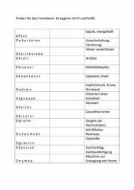 Wortfindung Anagramm Fremdworter Mit F Sprache Fremdworter Wort Sprache