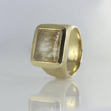 Gold Statement Ring Gold Gemstone Ring Golden Rutilated Etsy In 2020 Gold Statement Ring Gemstone Rings Gold Gemstone Ring