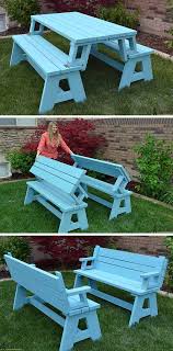 Convertible Picnic Table And Bench Her Tool Belt Diy Picnic Table Picnic Table Bench Foldable Picnic Table