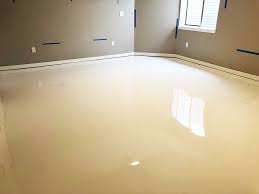 Prepare the basement floor before installing epoxy aggregate flooring. Smooth Epoxy Floor In Basement Mile High Coatings