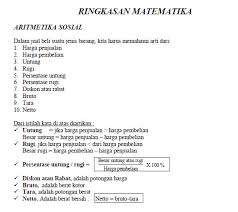 Aritmatika sosial materi matematika untuk smp kelas 7 yang akan membahas mengenai harga pembelian harga penjualan unutng dan rugi serta rabat bruto tara neto dan bunga yang akan admin sajikan secara singkat dan insyaallah lengkap. Rabat Matematika