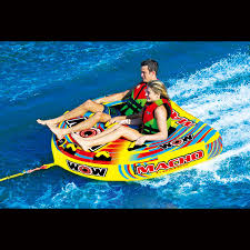 Check spelling or type a new query. Wow Watersports Macho 1 2 Person Inflatable Towable Ski Tube 16 1010