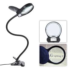 Tomshine Led 3x 10x Magnifier Glass With Clamp Clip Table Light Desk Lamp Magnifying Lens Design Illuminated Dimmable Brightness Adjustable Flexible Portable For Printing Machinery Carving Walmart Com Walmart Com