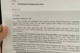Beredarnya Surat Permohonan Thr Jelang Idul Fitri Dan Bantahan Fbr Halaman All Kompas Com