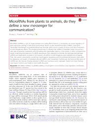 pdf micrornas from plants to s