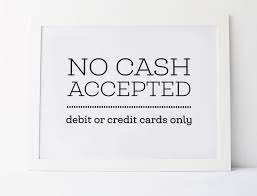 No Cash Accepted Debit Or Credit Cards Only Payment Sign Etsy Small Business Signs Business Signs Credit Card