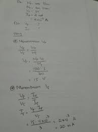 Check spelling or type a new query. Sebuah Trafo Memiliki 1500 Lilitan Primer Dan 300 Lilitan Sekunder Bila Tegangan Sekundernya 3 V Brainly Co Id