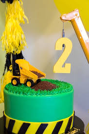 2nd Birthday Theme Ideas For Boy Construction 2nd Birthday Party Kara S Party Ideas Trucks Birthday Party Construction Birthday Parties Digger Birthday Parties