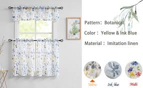 windows linen semi sheer short curtains