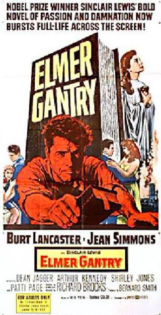 Elmer Gantry Original 1960 U.S. Three Sheet Movie Poster - Posteritati  Movie Poster Gallery