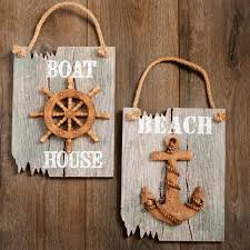 Inspirational photos & decor with a nautical navy, red and white theme. Breakwater Bay 2 Piece Nautical Themed Hanging Wall Decor Set Reviews Wayfair