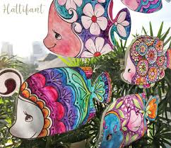 New pictures and coloring pages for children every day! Decoration Fish Coloring Pages Hattifant