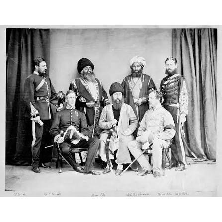 Is this a photograph of Hari Singh Nalwa and… *gasp* Maharaja Ranjit Singh!? Despite for decades now of claims that this is a photograph of the famous Sikh warrior, Hari Singh Nalwa,
