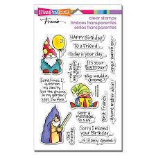 We're driving gnome for christmas.' 16. Stampendous Gnome Sayings Perfectly Clear Stamps Ssc1352 123stitch