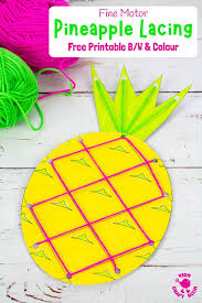 Lacing Pineapple Craft Pineapple Crafts Crafts Crafts For Kids