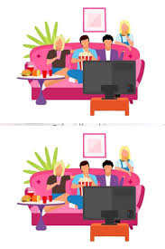 Friends Together Watching Movie In 2020 Friends Illustration Friends And Company Family Illustration