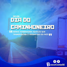 Nesta data, agradecemos a todos os heróis das estradas, que rodam o país com muita coragem. Facebook