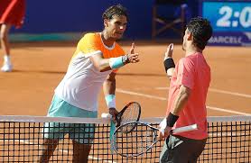 Rafael nadal sweeps past fabio fognini into australian open last eight and still hasn't dropped a rafael nadal beat fabio fognini in straight sets at the australian open. Rafael Nadal And Fabio Fognini At The Nest After The Match In Barcelona 2015 Rafael Nadal Fans