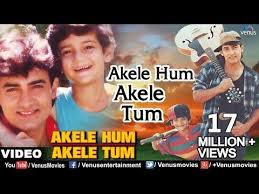 Akele Hum Akele Tum Full Video Song Aamir Khan Manisha Koirala Udit Narayan Aditya Narayan Youtube Daddy Songs Songs Romantic Songs