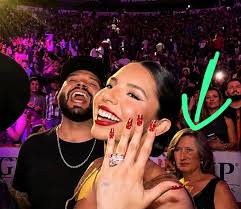 Ángela Aguilar had fans talking after appearing to show off her massive  diamond ring while celebrating her two-year anniversary with Christian  Nodal. The singer shared moments that quickly reignited conversation about  the