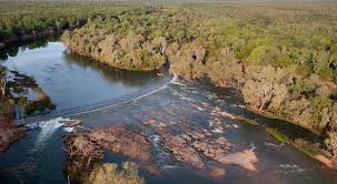 A river is a natural flowing watercourse, usually freshwater, flowing towards an ocean, sea, lake or another river. A Landmark Project At Fish River Station