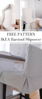How To Sew A Parsons Chair Slipcover For The Ikea Henriksdal Bar Stool Slipcovers For Chairs Dining Room Chair Slipcovers Ikea Chair Cover