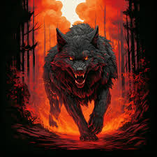 Halloween Hellhound T Shirt Image File Clip Art Print DTF Wolf - Etsy