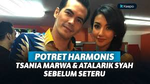 Tsania marwa dan suaminya, attalarik syah kini disandingkan dalam satu judul sinetron yang sama. Momen Harmonistsania Marwa Dan Atalarik Syah