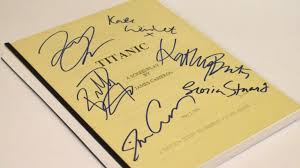 DiCaprio and Winslet-signed Titanic script sold