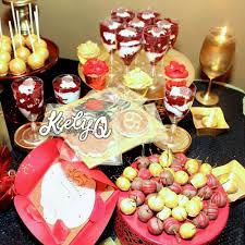 65th Birthday Party Favor Ideas Red Gold Dinner Party Party Ideas Birthday Surprise Party Dinner Party Birthday Surprise