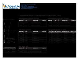 Jobst Farrow Wrap Hybrid Liner Lower Extremity Sizing Chart