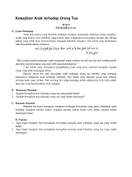 Di samping kita akan mendapatkan pahala karena mengikuti sunnah rasulullah, kalimat doa yang dicontohkan oleh beliau tentu memiliki kandungan makna dan. Kewajiban Anak Terhadap Orang Tua