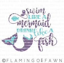 Free Free Drink Like A Mermaid Svg