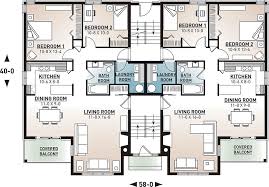 Victorian Style Multi Family Plan 64952 With 16 Bed 8 Bath Town House Floor Plan Apartment Floor Plans Condominium Floor Plan