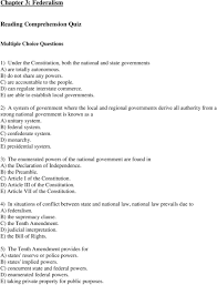 Maybe you would like to learn more about one of these? Chapter 3 Federalism Reading Comprehension Quiz Multiple Choice Questions Pdf Free Download