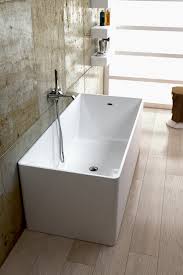Tub shower combo ideas moden white wooden frame glass door. Wash Flaminia Ceramic