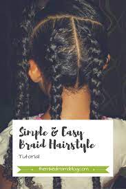 Simple And Easy Braid Hairstyle Tutorial Multiracial Mixed Multicultural Biracial Hair Braided Hairstyles Easy Biracial Hair Care Braided Hairstyles Tutorials