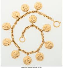5 out of 5 stars. Chanel Gold Medallion Chain Necklace Luxury Accessories Lot 77011 Heritage Auctions