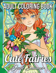 Yio4ggjot extraordinary wonderland coloring pages. Cute Fairies An Adult Coloring Book With Adorable Fairy Girls Magical Forest Animals And Delightful Fantasy Scenes For Relaxation Cute Fantasy Coloring Books For Adults Paperback Large Print March 30 2018