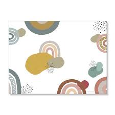 Platzset Regenbogen 10 Stuck Fraulein K Sagt Ja Schreibtischunterlage Kinder Platzkartenhalter Einladung Einschulung