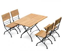 Get set for bistro table at argos. Bistro Rectangular 1 2m Table With 4 Dining Chairs Folding Bistro Set